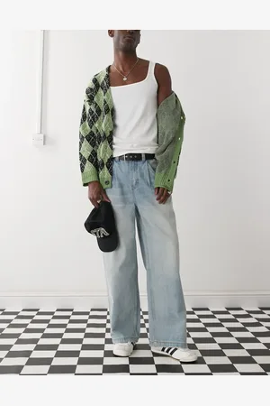 The Ragged Priest Outcast wide baggy fit trousers in light