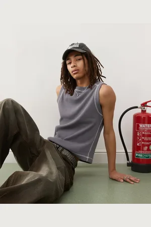 COLLUSION Ribbed tank top in