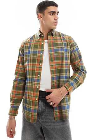 Ralph Lauren Icon logo check oxford shirt in dark
