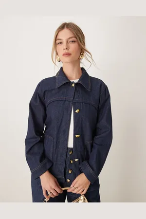 Ghospell Denim drill jacket co-ord in indigo