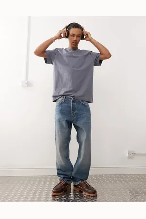Weekday Space relaxed fit straight leg jeans in faded wash