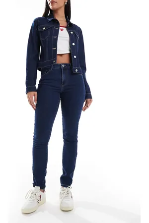 VERO MODA Elly mid rise skinny jeans in medium denim
