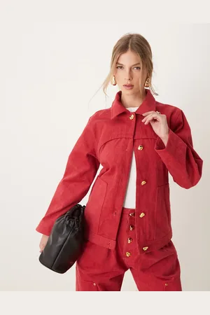 Ghospell Denim drill jacket co-ord in