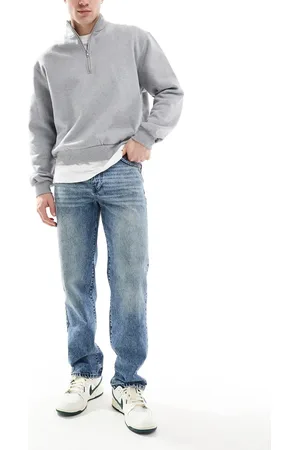 ASOS Straight fit jeans in mid wash