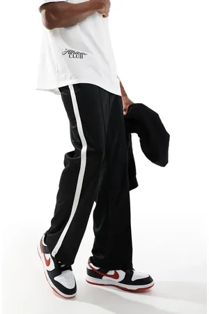 Bershka Wide fit side panel joggers in