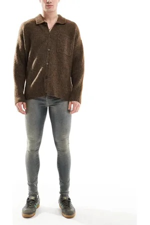ASOS Spray on jeans with power stretch in tinted dark wash