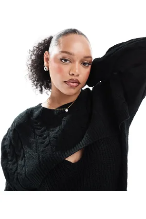 Yours Cut-out knitted jumper in