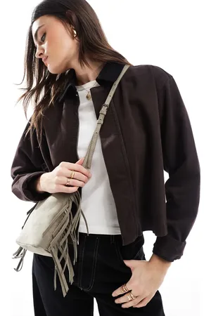Pull&Bear Small tassel seam cross body bag in