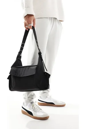 ASOS Nylon tote bag with buckled strap in