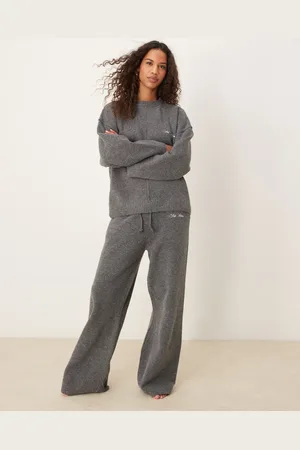 Six Stories Knitted wide leg trouser co-ord in