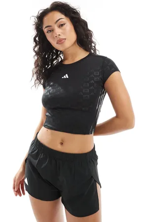adidas Adidas Training Hyperglam t-shirt in monogram
