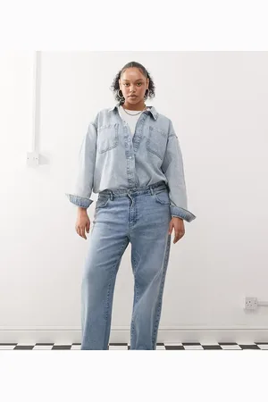 Noisy May Yolanda wide leg jeans in lightwash