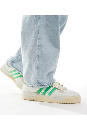 adidas Rivalry 86 Low trainers in cream and green