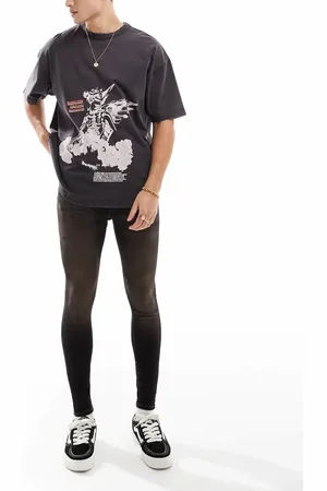 ASOS Spray on jeans in brown