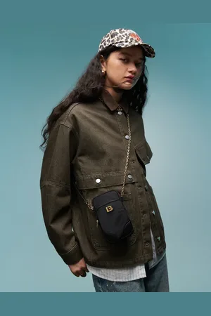 Bimba y Lola Mini nylon cross body bag in and gold