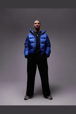 ARKET Sporty down jacket with hood in bright