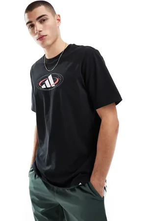 adidas Adidas Sportswear t-shirt with 3 stripe graphic print in