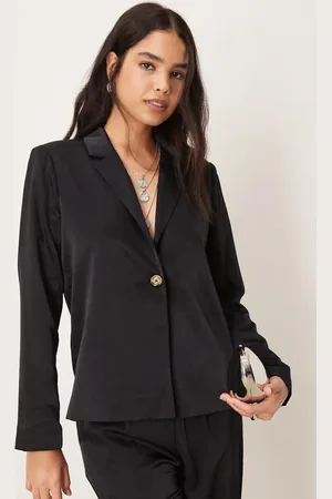 VILA Oversized button front blazer co-ord in