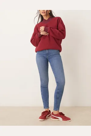 Gina Tricot Molly high waist super skinny stretch jeans in mid washed