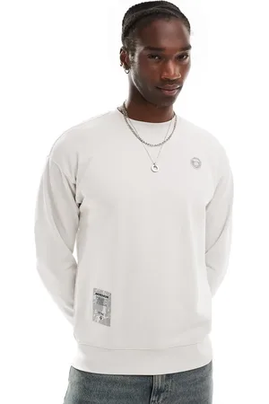 A Bathing Ape Aape by A Bathing Ape logo knit jumper in grey