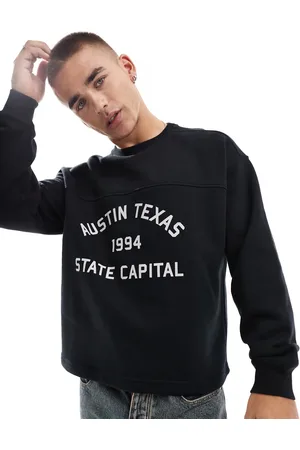 Cotton On Cotton On boxy fit graphic crew sweatshirt with Texas print