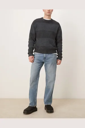 MANGO Straight fit jeans in mid washed