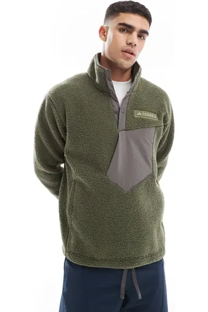 adidas Adidas Terrex unisex teddy fleece in khaki