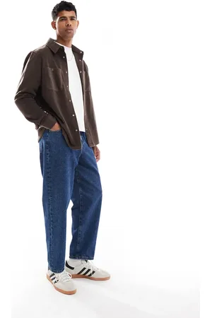 Brave Soul Fleece overshirt in chocolate