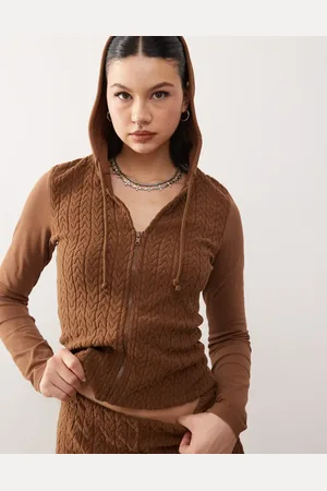 Reclaimed Cable hoodie co-ord in