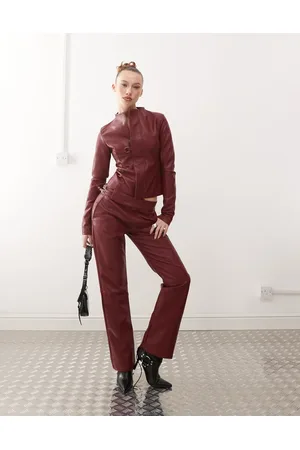 Heretic Nine Faux leather trousers in co-ord