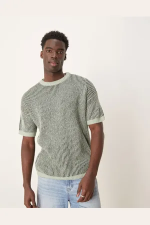 ASOS Co-ord relaxed knitted rib t-shirt in