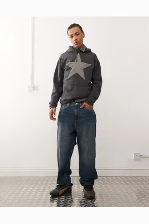 Weekday Galaxy loose fit baggy jeans in dark wash
