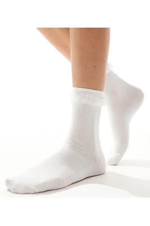 Lindex Organza frill edge sock in
