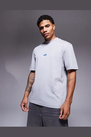 Hugo Blue Nieros central small logo t-shirt in