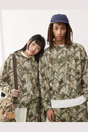 Reclaimed Unisex oversized hoodie co-ord in camo print