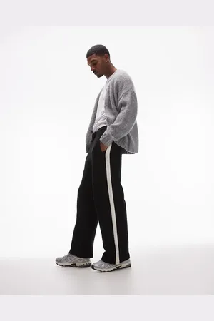 Topman Baggy leg jogger with contrast side stripe in