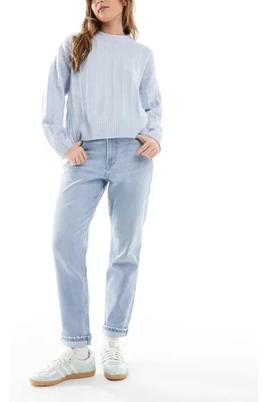 Hollister Ultra high rise mom jean in clean wash