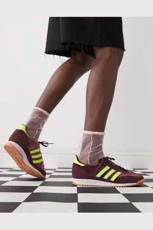 adidas SL 72 OG trainers in burgundy and yellow