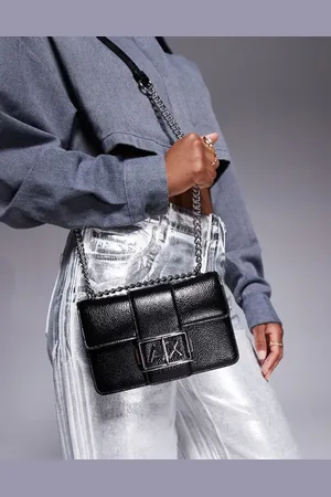 Armani Exchange Crossbody bag in and silver