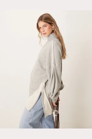 Free People Super relaxed jumper in heather