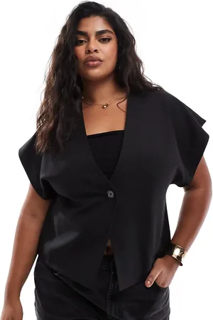 ASOS Curve wrap waistcoat in