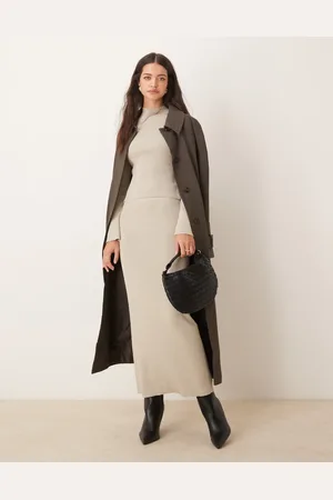 Pretty Lavish Knit skirt co-ord in grey metallic