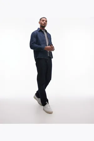 MANGO Denim overshirt in dark