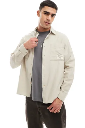 Barbour Angelo relaxed twill shirt in stone