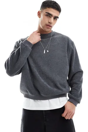 ASOS Oversized boxy sweatshirt in towelling
