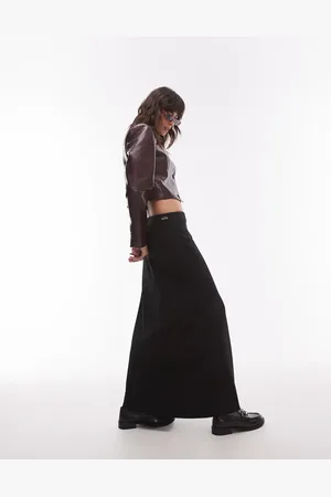 Résumé Resume low rise maxi skirt with side logo in