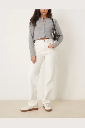 VILA Kelly high waisted wide leg jean in