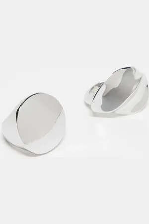 ASOS Pack of 2 chunky rings in tone
