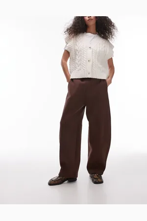 Topshop Seamed barrel jersey joggers in