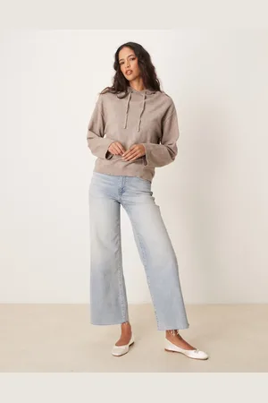 Gina Tricot Knitted rib hoodie in
